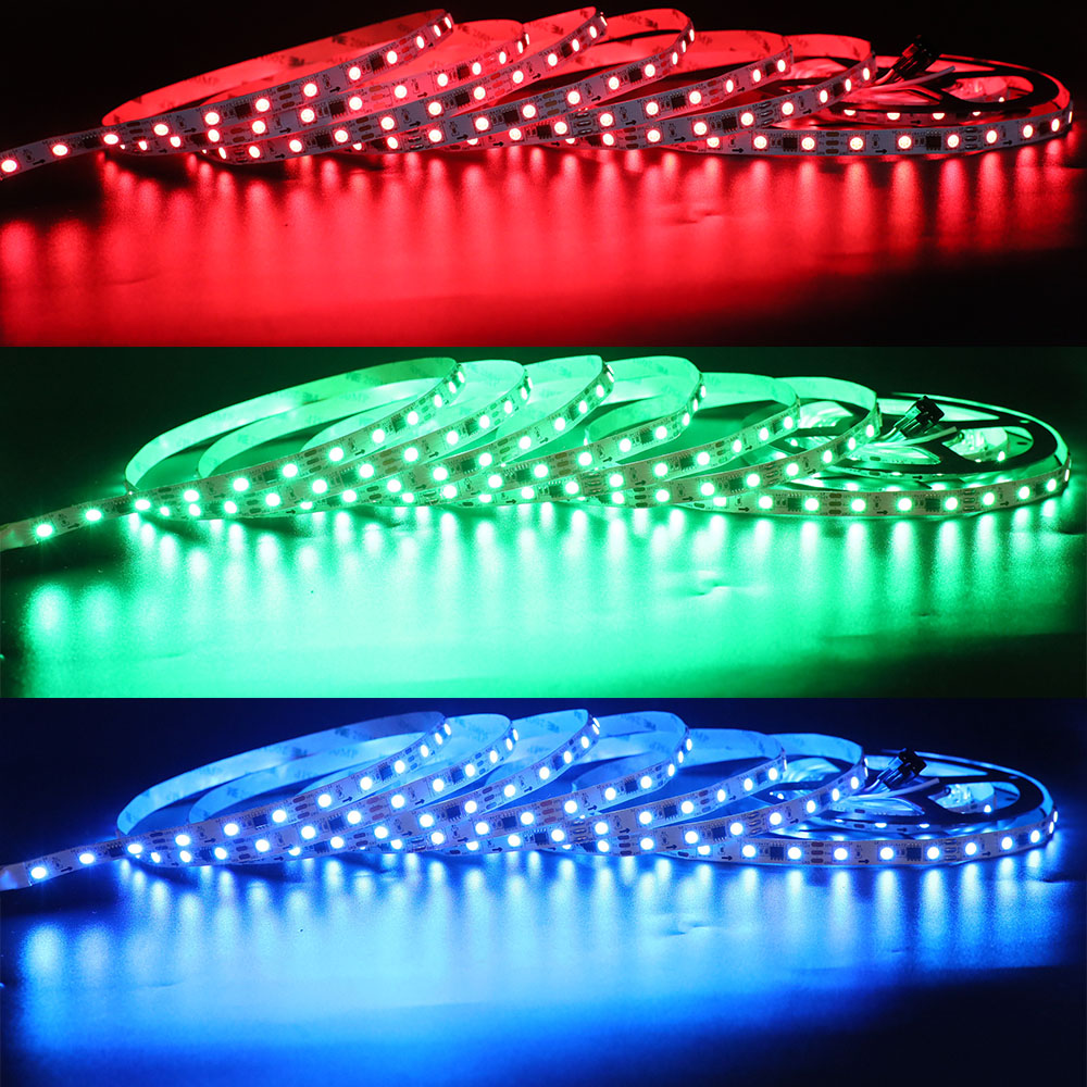 APA102 Multi-Color LED Strip Light 60LEDs/m, 12V 5050 RGB LED